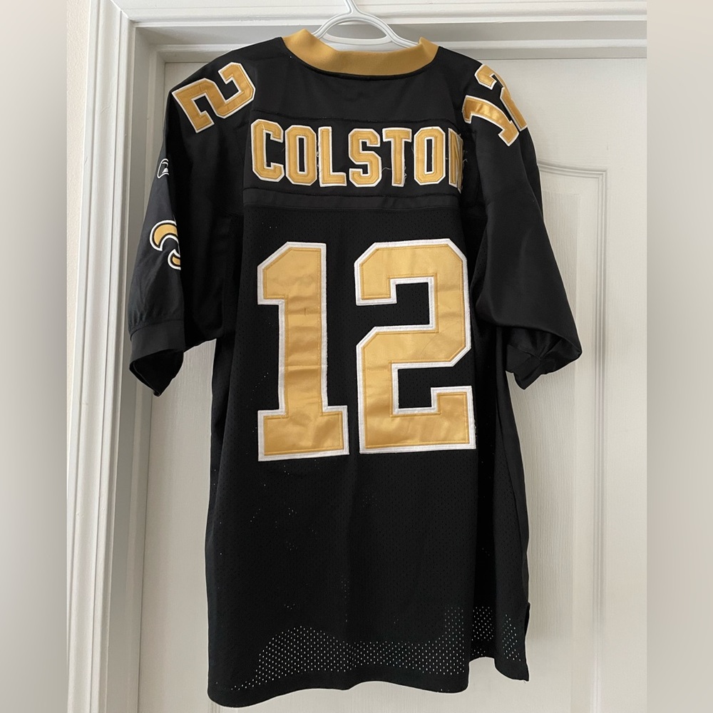 #12 Marques Colston Saints Reebok Onfield Jersey